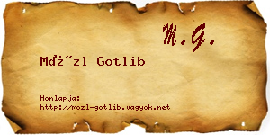 Mözl Gotlib névjegykártya